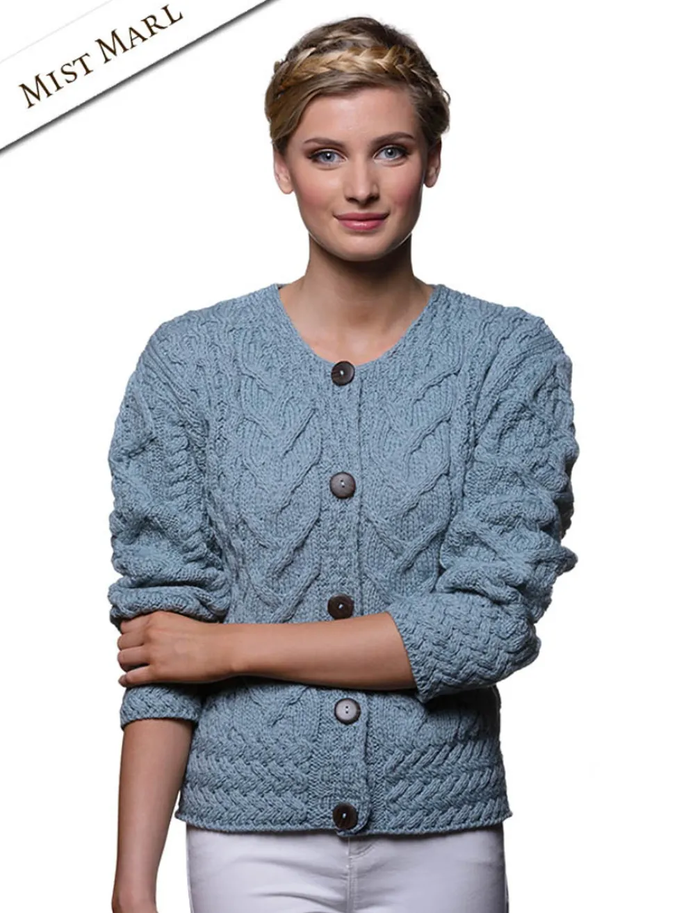 Outlet Aran Cable Knit Cardigan Women Cardigans, Jackets & Coatigans