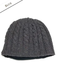 Flash Sale Aran Fleece Lined Beanie Irish Wool Hats