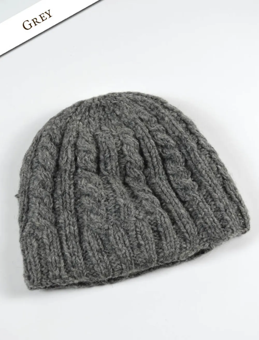 Flash Sale Aran Fleece Lined Beanie Irish Wool Hats