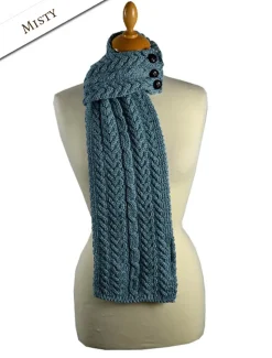 Cheap Aran Loop Scarf Women Knitted Wool Scarves