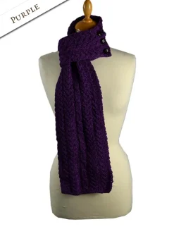 Cheap Aran Loop Scarf Women Knitted Wool Scarves