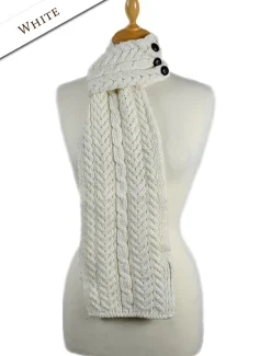 Cheap Aran Loop Scarf Women Knitted Wool Scarves