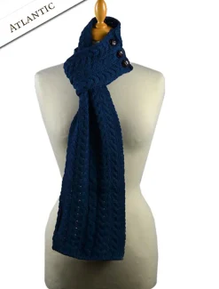 Cheap Aran Loop Scarf Women Knitted Wool Scarves