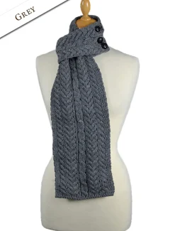 Cheap Aran Loop Scarf Women Knitted Wool Scarves