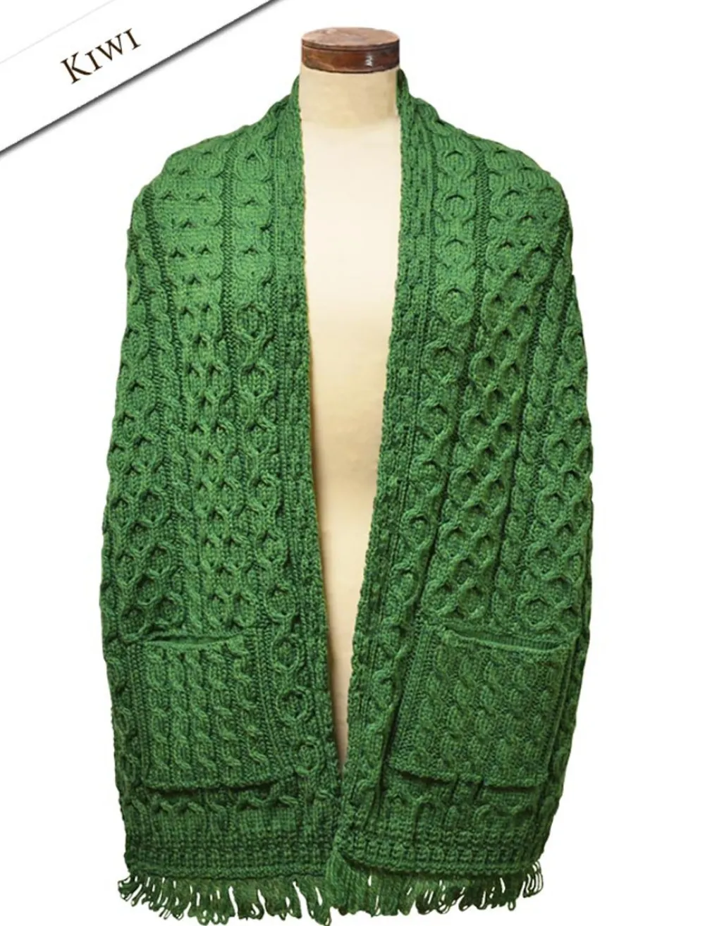 Clearance Aran Shawl Wrap with Pockets Women Ponchos, Capes & Shawls