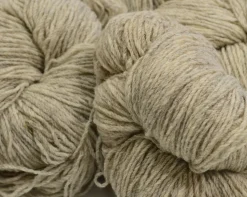 Sale Aran Wool Knitting Hanks - Light Black Sheep / Light Grey Aran Wool