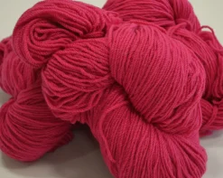 Outlet Aran Wool Knitting Hanks - Cerise Aran Wool