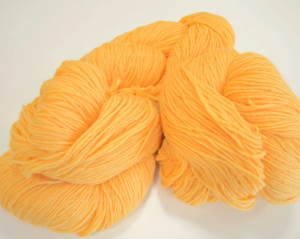 Hot Aran Wool Knitting Hanks - Banana Yellow Aran Wool