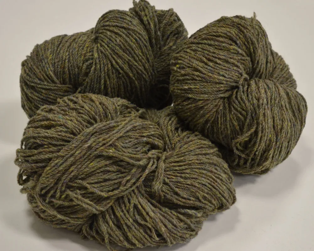 Flash Sale Aran Wool Knitting Hanks - Green Bushes Aran Wool