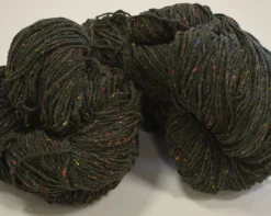Discount Aran Wool Knitting Hanks - Green Fleck Aran Wool