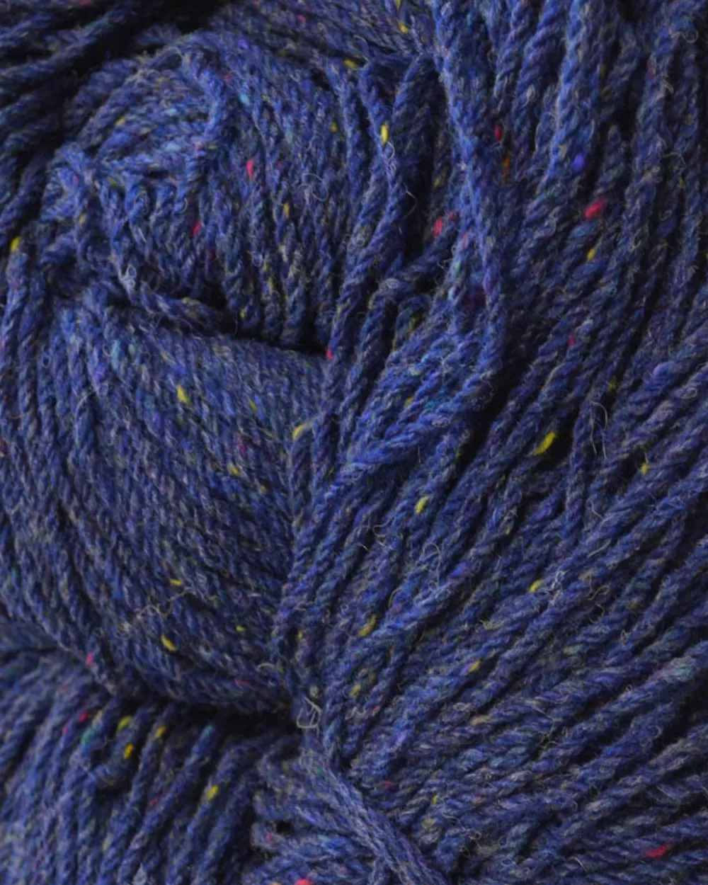 Sale Aran Wool Knitting Hanks - Blue Fleck Aran Wool