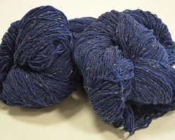 Sale Aran Wool Knitting Hanks - Blue Fleck Aran Wool