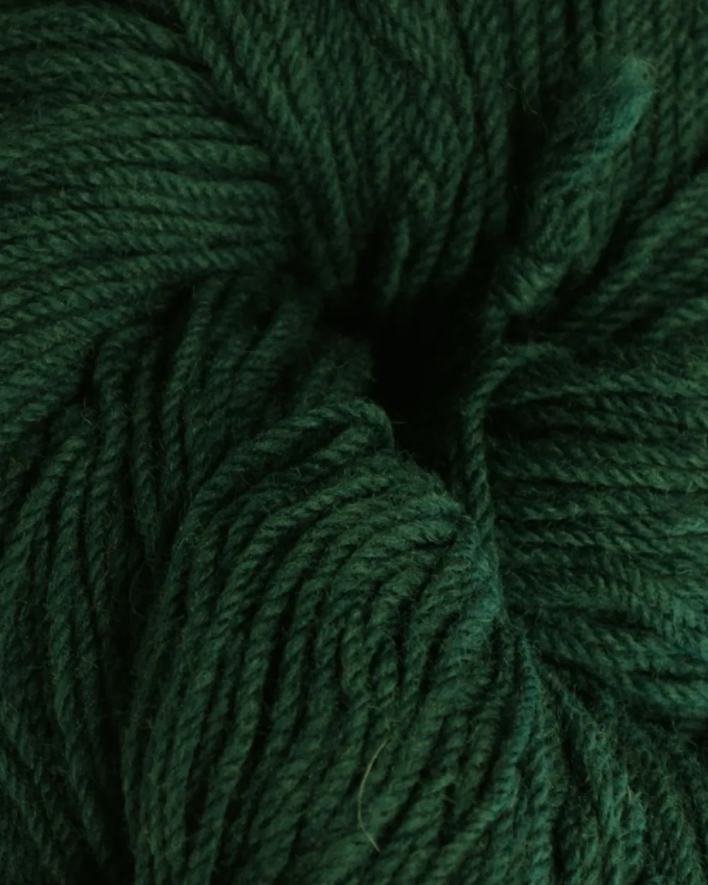 New Aran Wool Knitting Hanks - Bottle Green Aran Wool