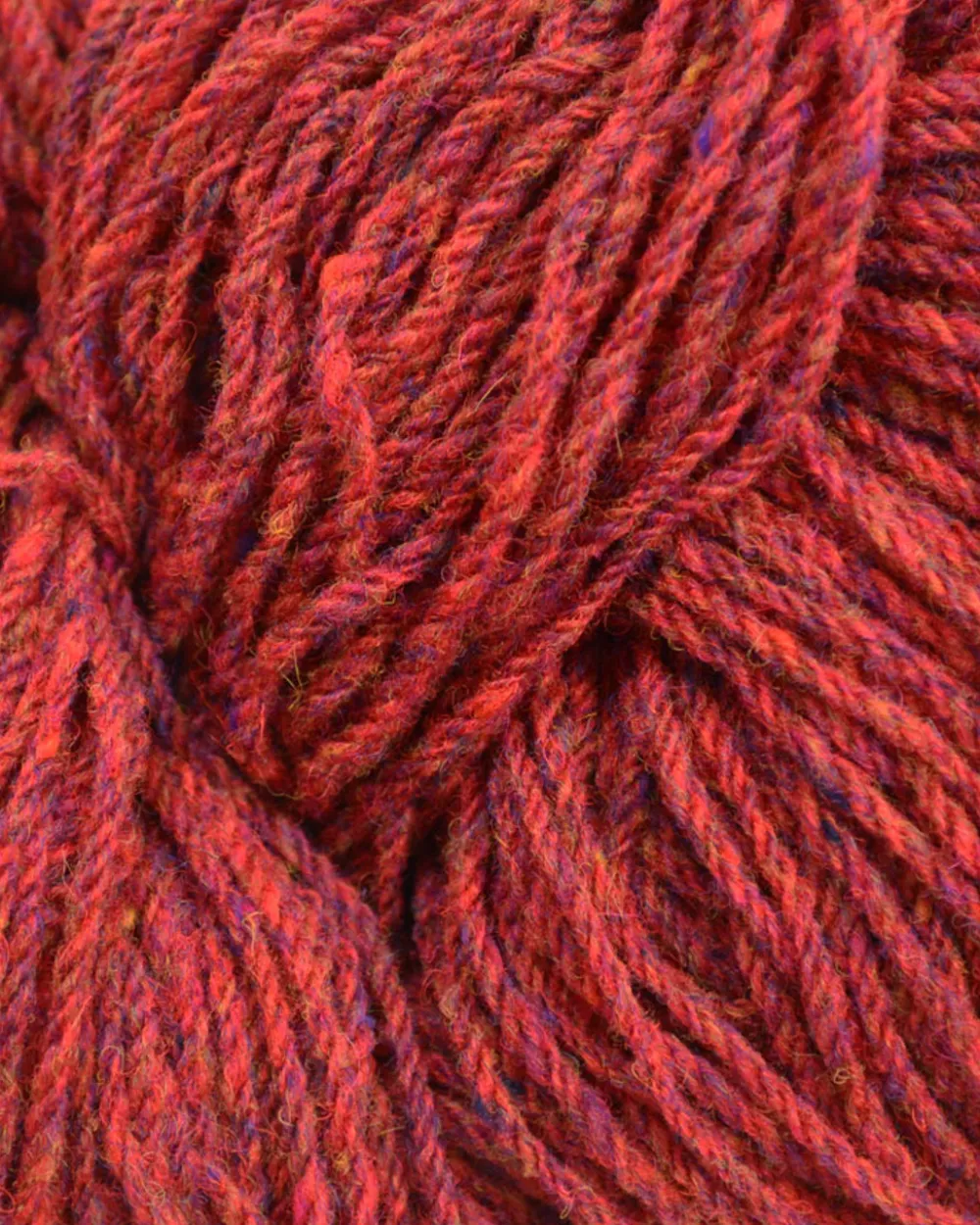 Discount Aran Wool Knitting Hanks - Raspberry Fleck Aran Wool