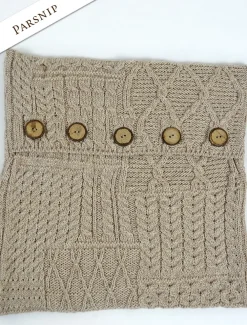 Store Aran-Knit Cushion Cover Aran Design Homeware