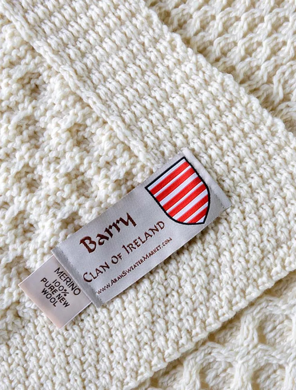 Best Sale Barry Clan Aran Throw Clan Throws