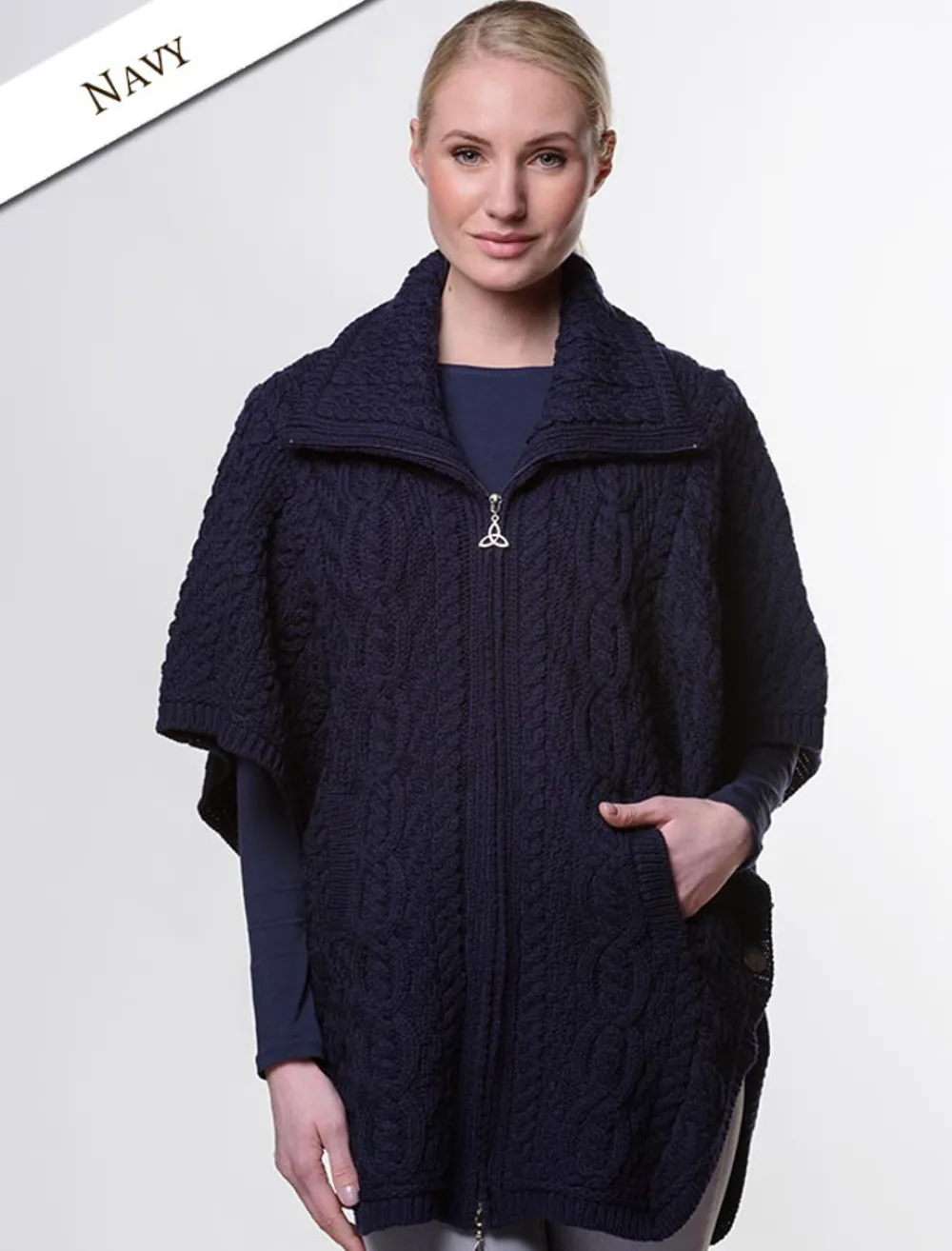 Flash Sale Batwing Jacket with Celtic Knot Zipper Pull Women Cardigans, Jackets & Coatigans