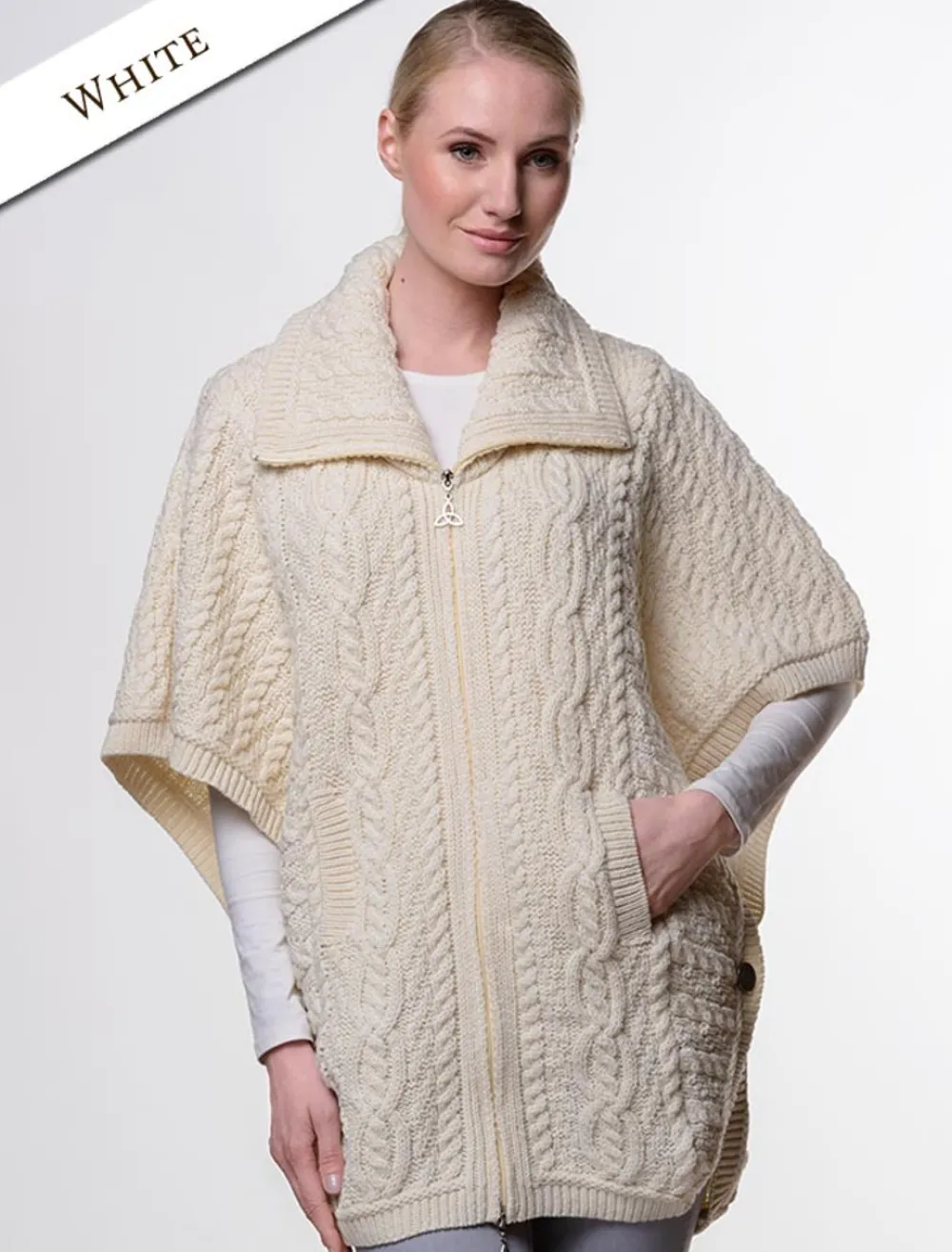 Flash Sale Batwing Jacket with Celtic Knot Zipper Pull Women Cardigans, Jackets & Coatigans