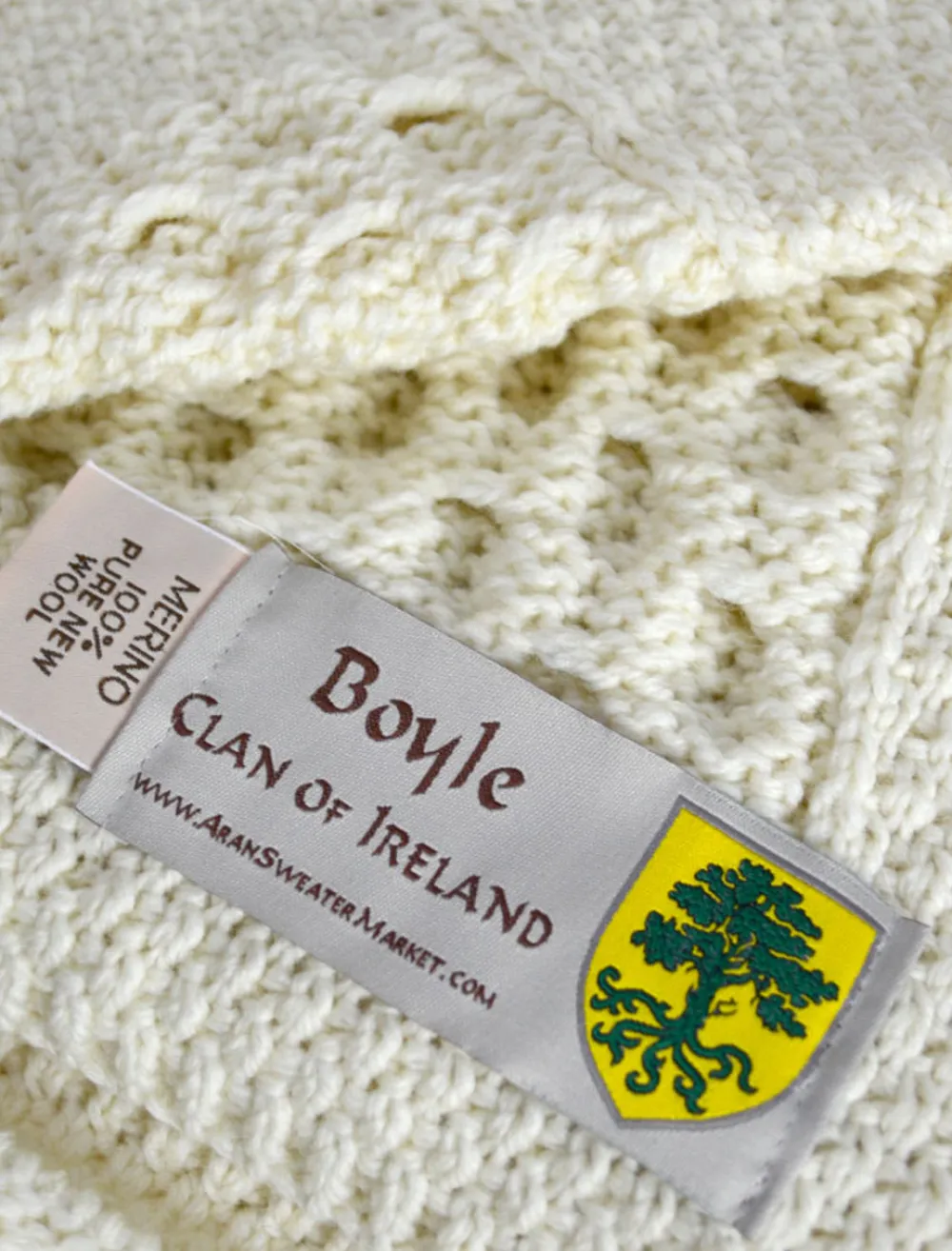 Cheap Boyle Clan Aran Throw Clan Throws