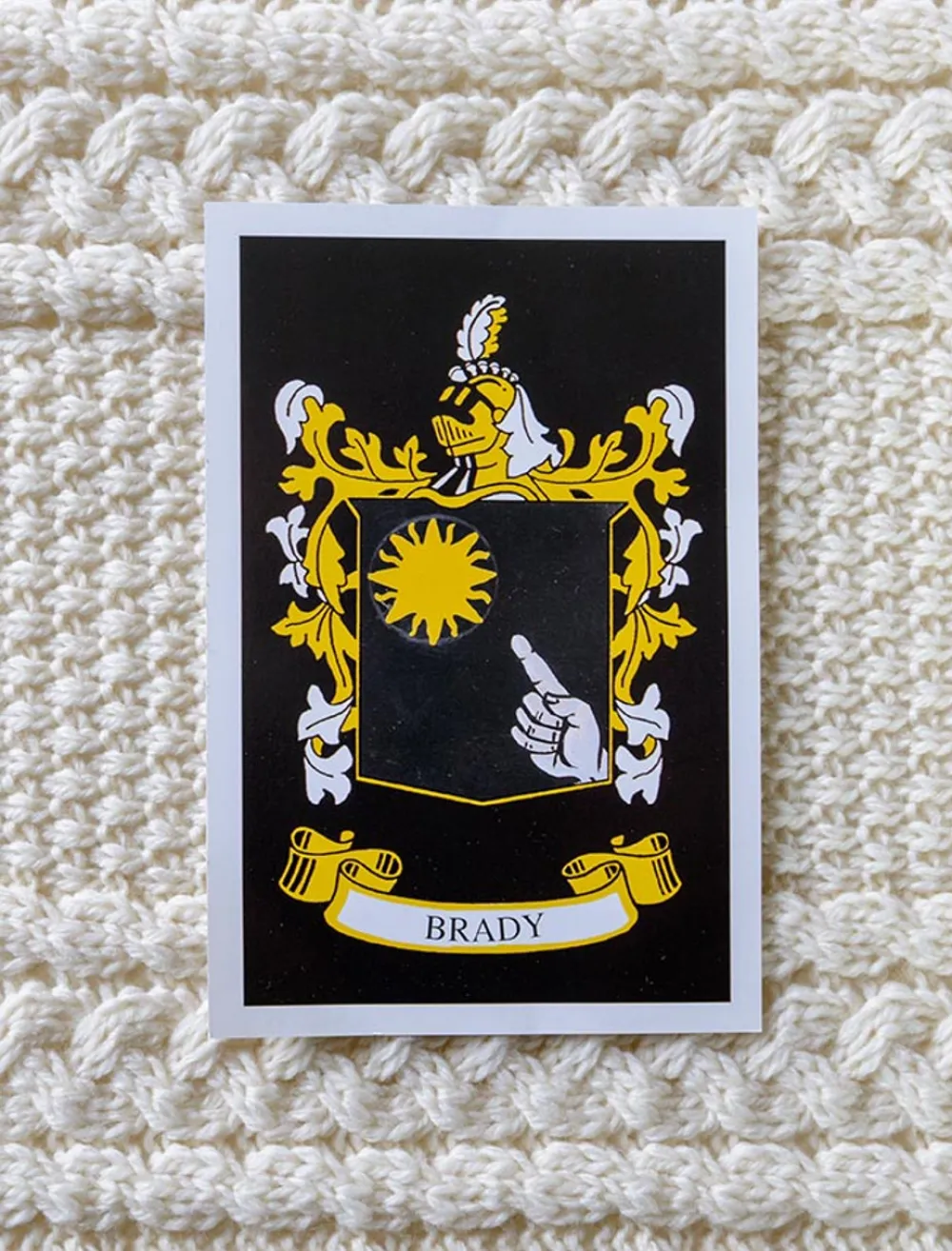 Cheap Brady Clan Aran Throw Clan Throws