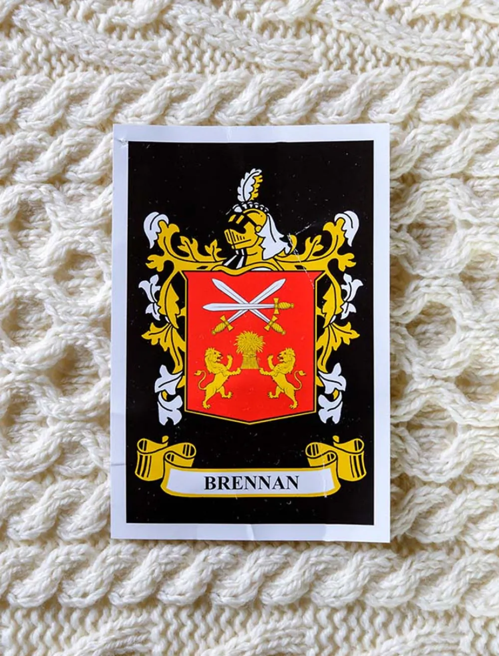 Cheap Brennan Clan Aran Throw Clan Throws