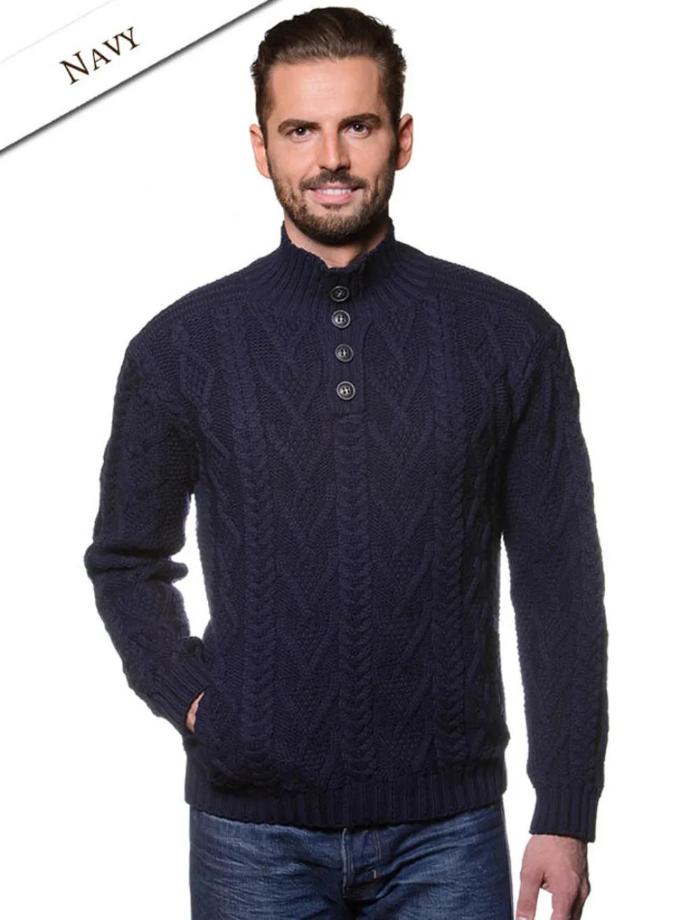 Hot Buttoned Merino Wool Sweater Sweaters