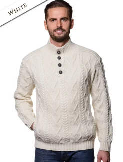 Hot Buttoned Merino Wool Sweater Sweaters