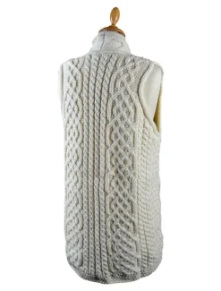 Clearance Cable Aran Waistcoat Women Cardigans, Jackets & Coatigans