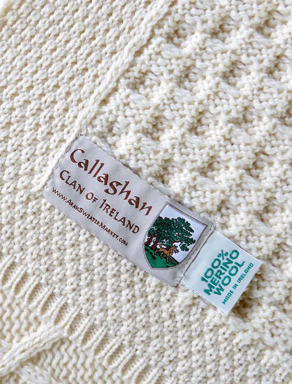 Outlet Callaghan Clan Aran Throw Clan Throws