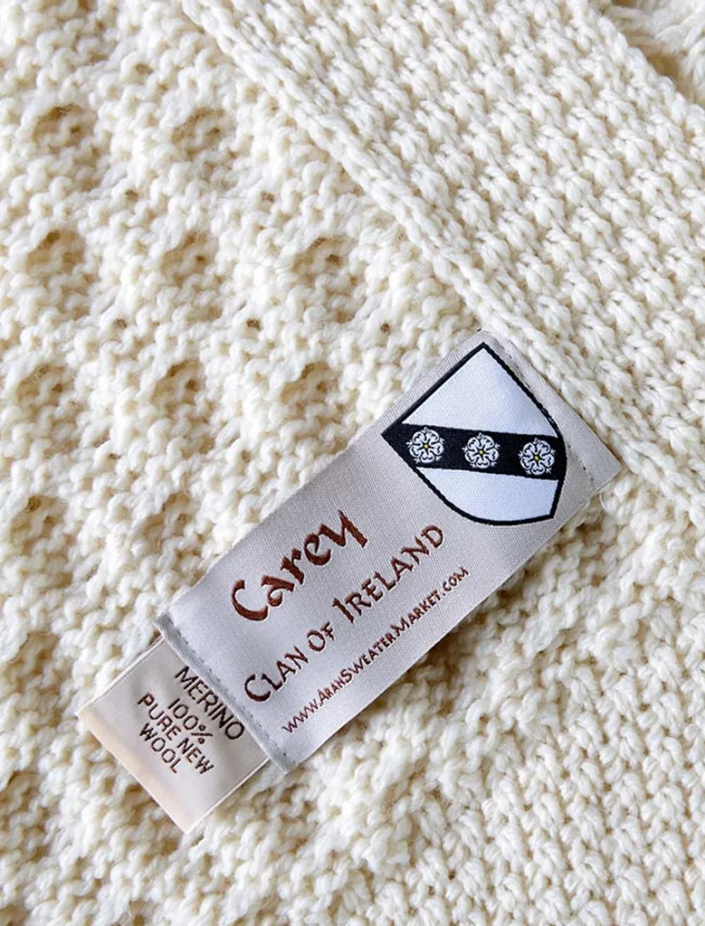 New Carey Clan Aran Throw Clan Throws