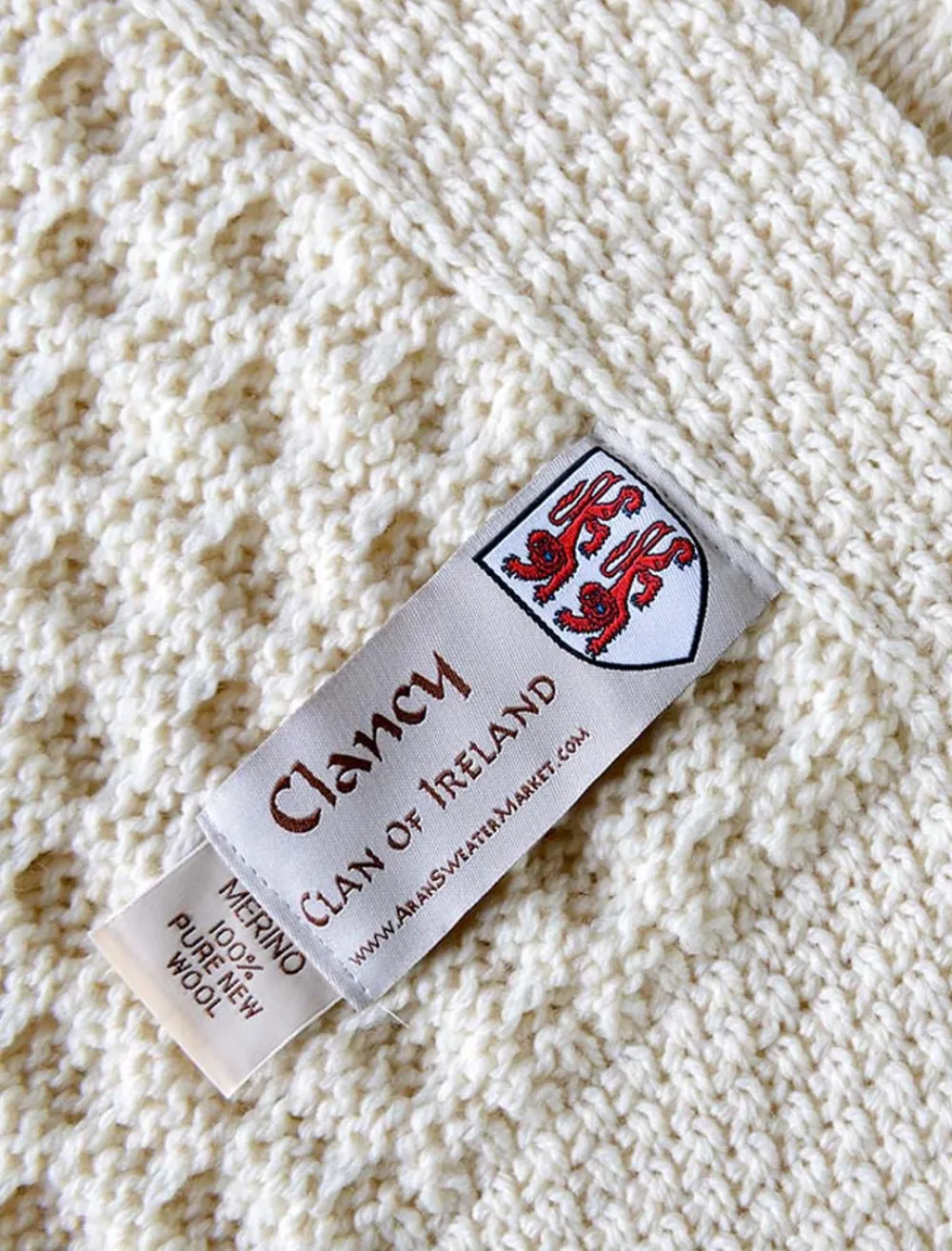Clearance Clancy Clan Aran Throw Clan Throws
