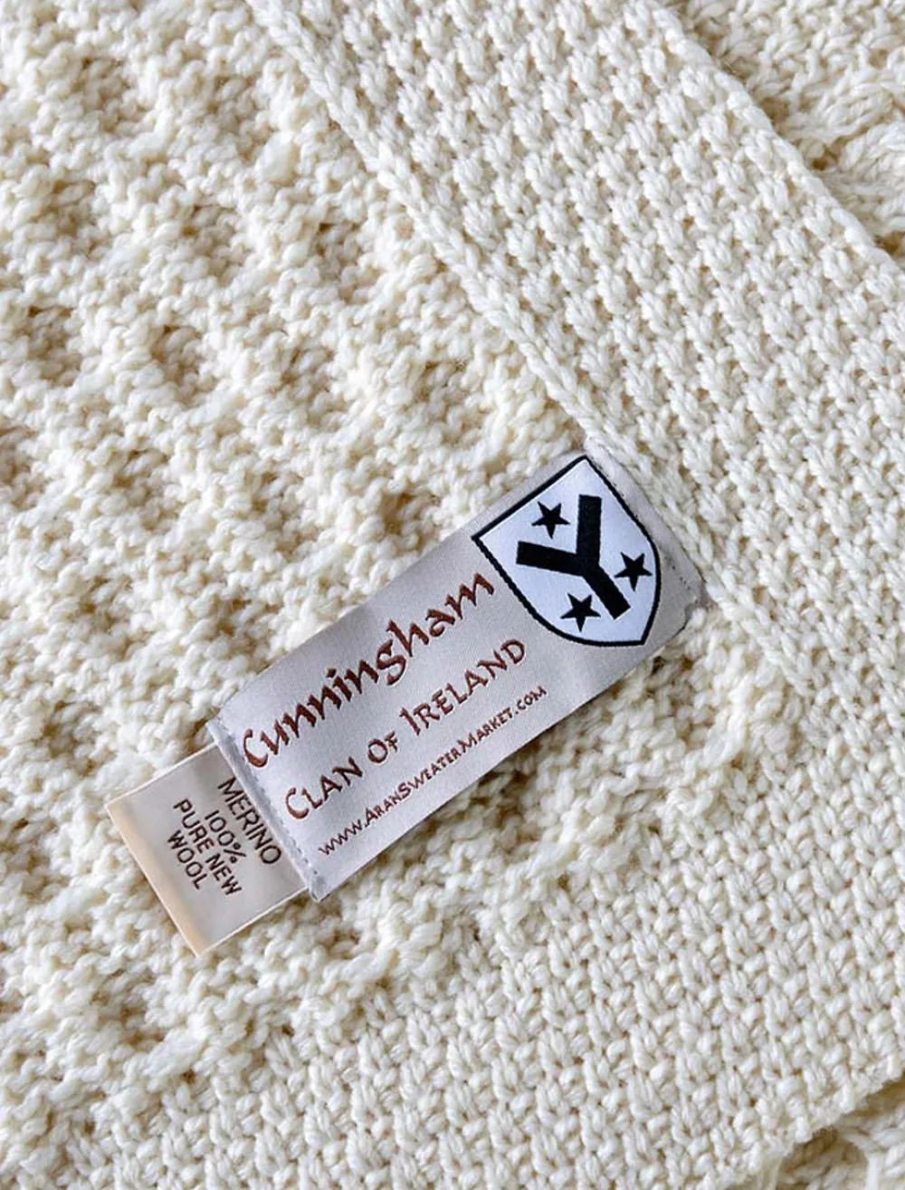 New Cunningham Clan Aran Throw Clan Throws