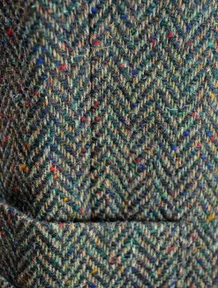 Sale Donegal Tweed Waistcoat - Green Grandfather Shirts And Waistcoats