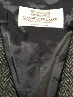 New Donegal Tweed Waistcoat - Charcoal Grandfather Shirts And Waistcoats