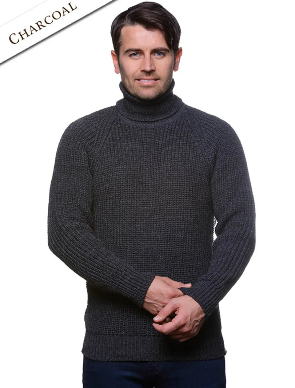 Cheap Fisherman's Merino Ribbed Turtleneck Sweater Sweaters