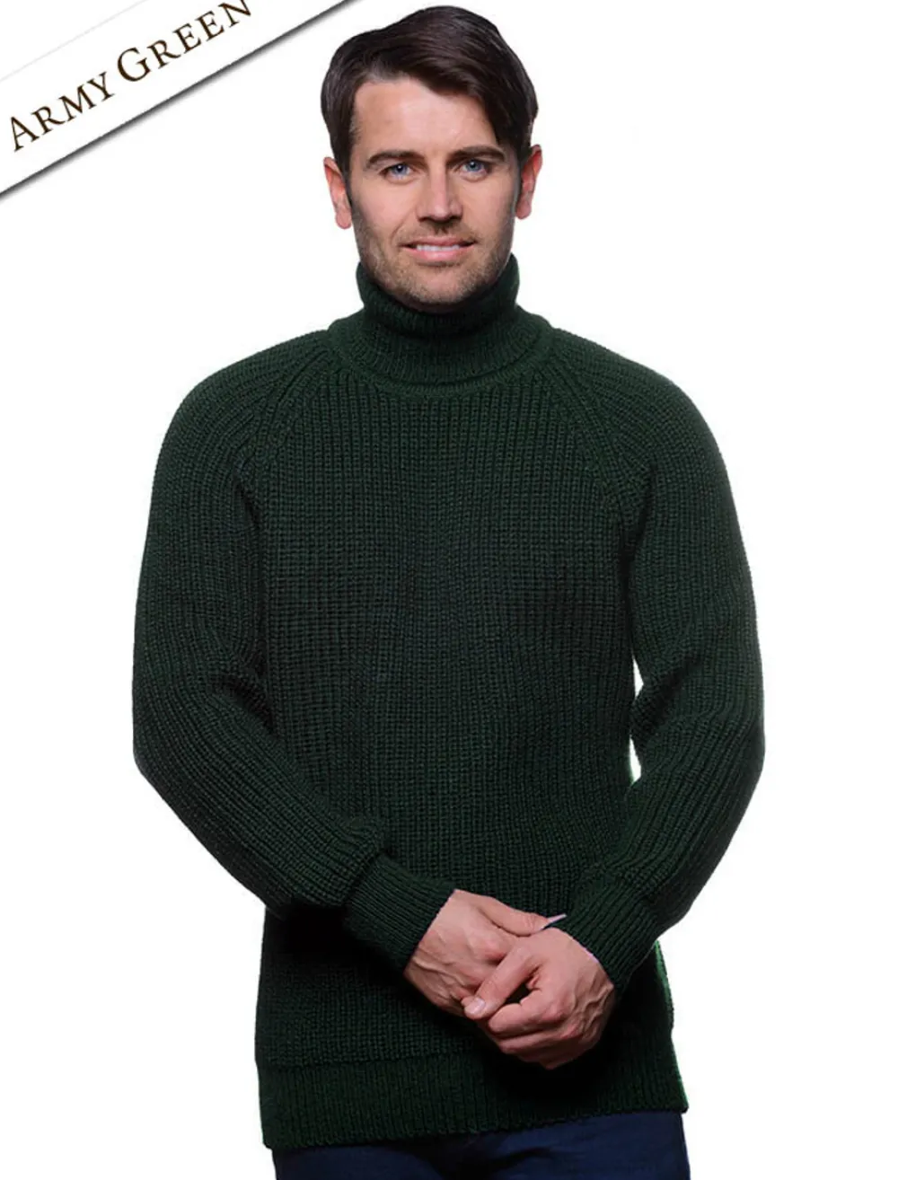 Cheap Fisherman's Merino Ribbed Turtleneck Sweater Sweaters