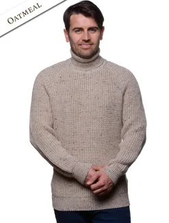 Cheap Fisherman's Merino Ribbed Turtleneck Sweater Sweaters