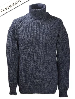 Cheap Fisherman's Merino Ribbed Turtleneck Sweater Sweaters