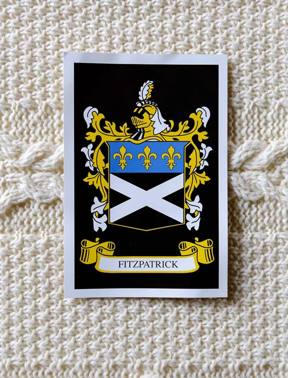 Hot Fitzpatrick Clan Aran Throw Clan Throws
