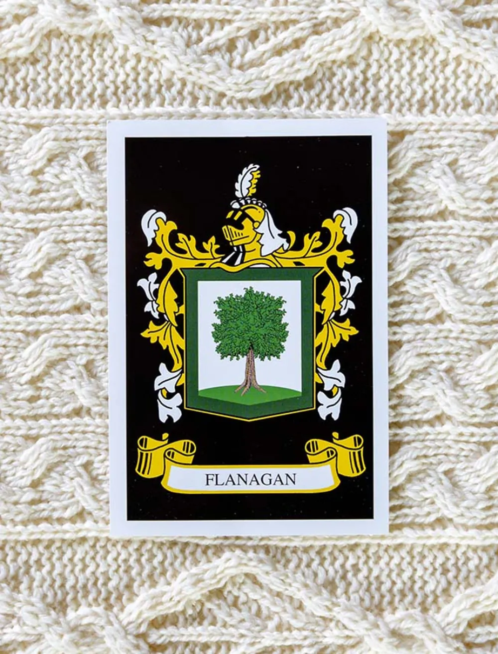 Cheap Flanagan Clan Aran Throw Clan Throws