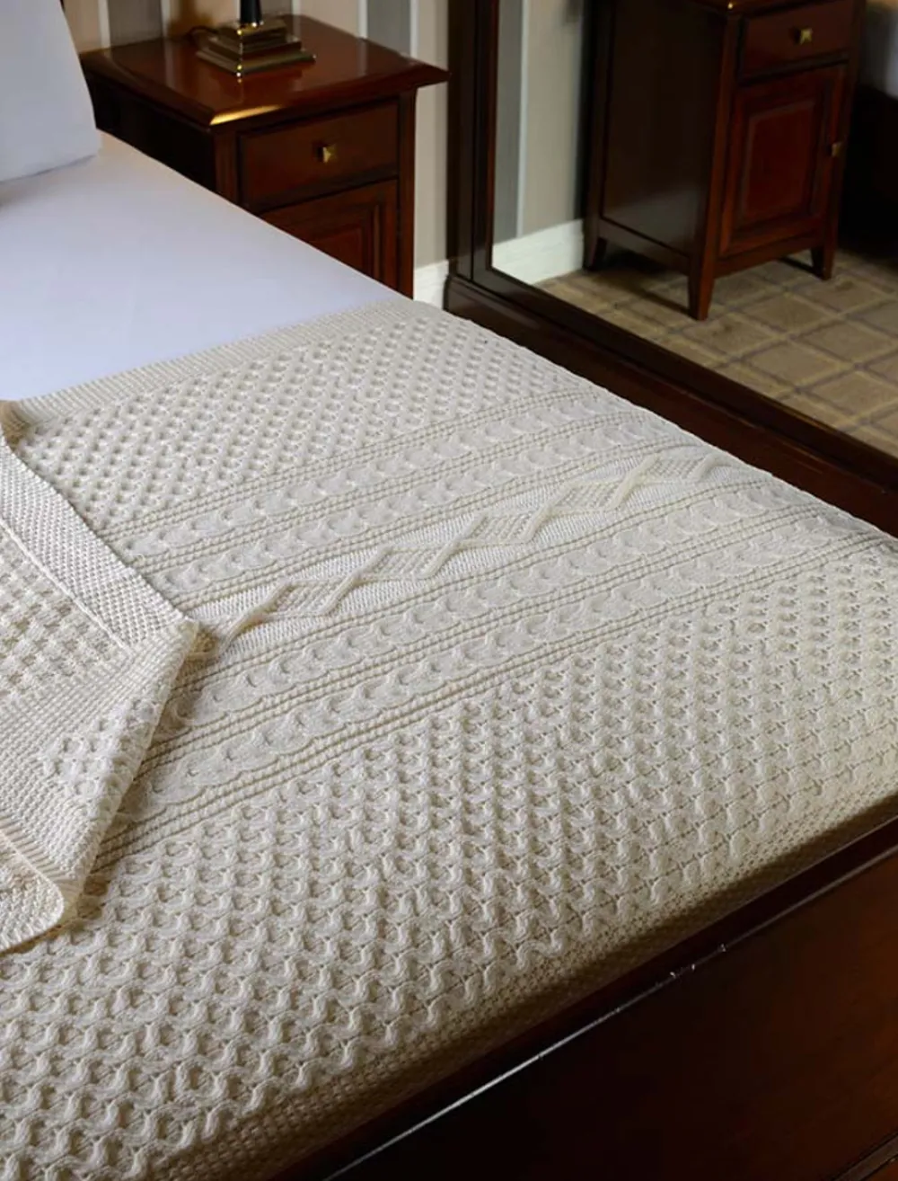 Clearance Flynn Clan Aran Throw Clan Throws
