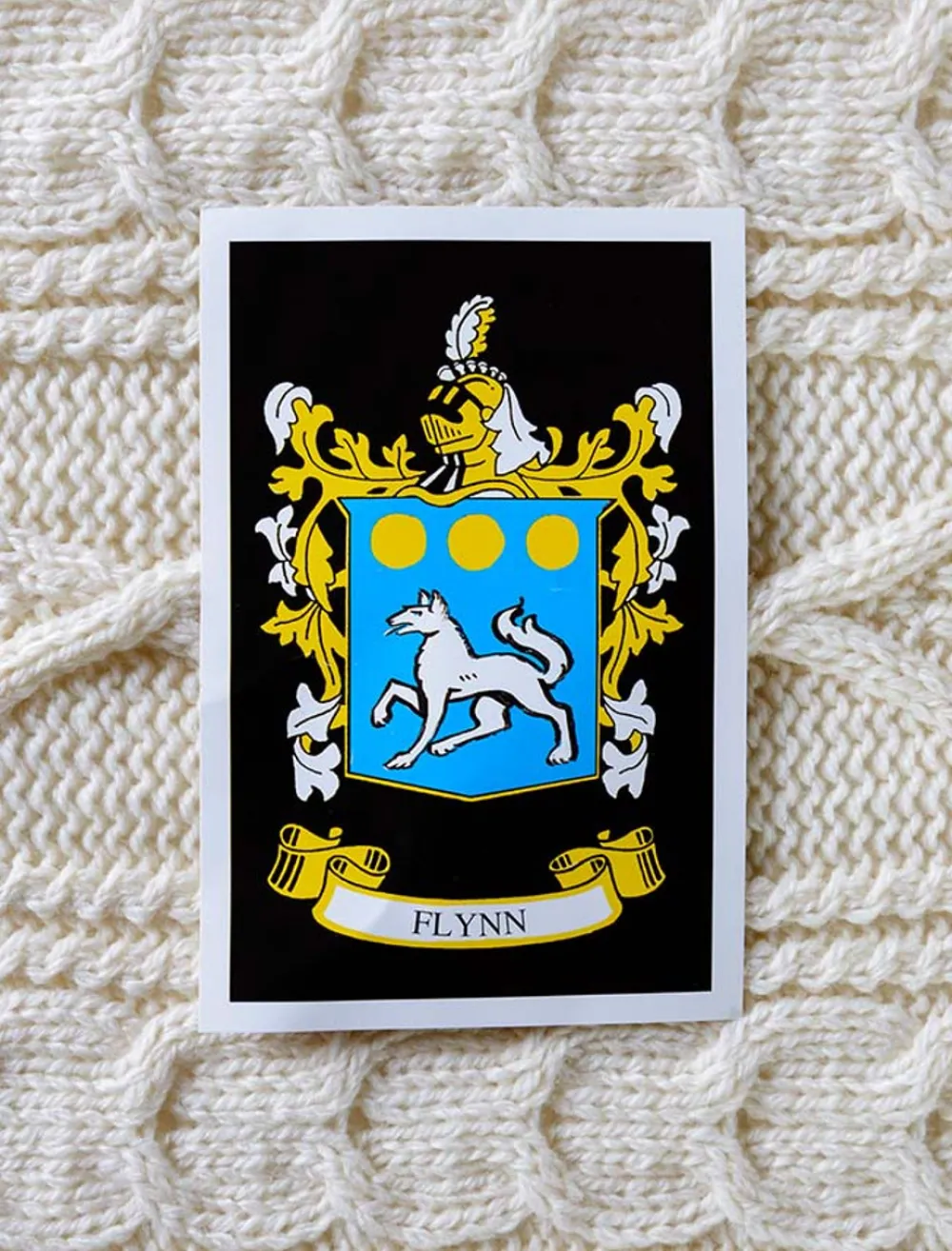 Clearance Flynn Clan Aran Throw Clan Throws