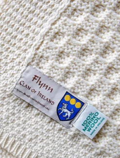 Clearance Flynn Clan Aran Throw Clan Throws