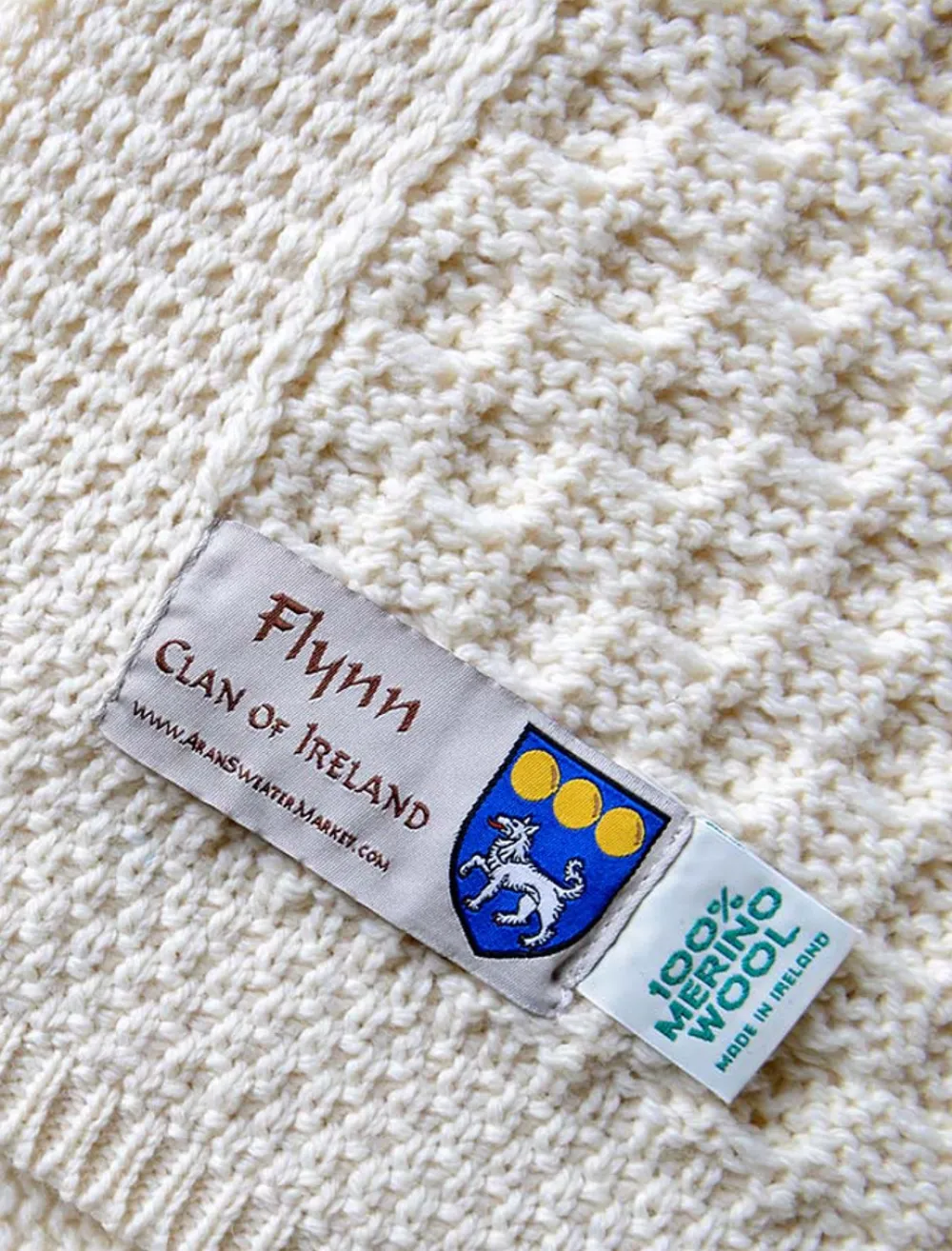 Clearance Flynn Clan Aran Throw Clan Throws