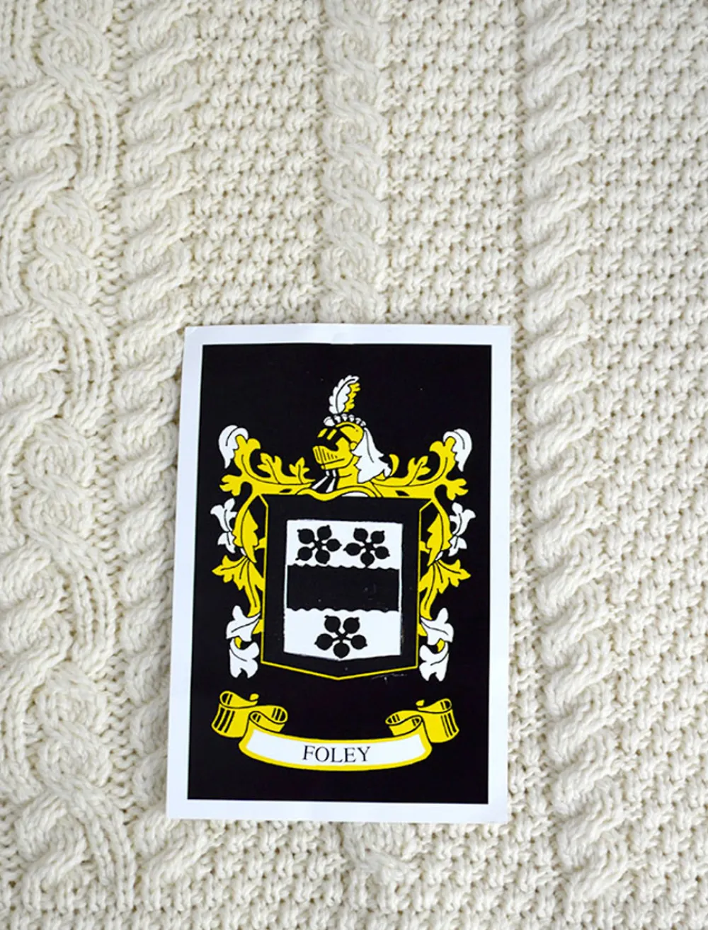 New Foley Clan Aran Throw Clan Throws