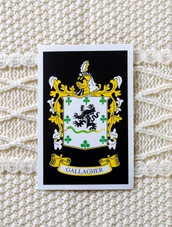 Discount Gallagher Clan Aran Throw Clan Throws