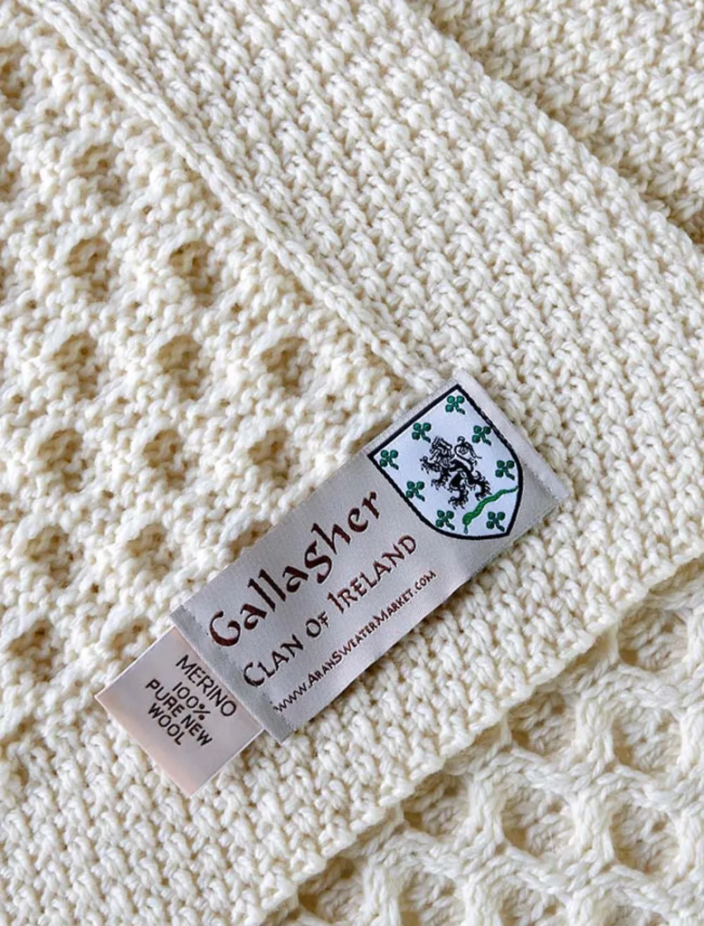 Discount Gallagher Clan Aran Throw Clan Throws
