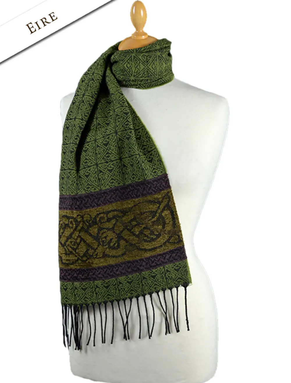 Outlet Celtic Dogs Pattern Scarf Women Celtic Design Scarves