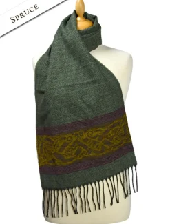 Outlet Celtic Dogs Pattern Scarf Women Celtic Design Scarves