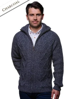 Shop Hand Knit Zipper Cardigan with Pockets Cardigans, Jackets & Coats